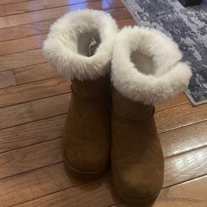SO Tan Faux Fur Winter Boots